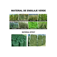 Machine industrielle d'emballage et de pressage de la paille pour ensilage, traitement des tiges de blé et de riz
