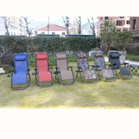 Chaises pliantes d'extérieur en maille pour la vente en gros / Chaise de terrasse / Chaise inclinable