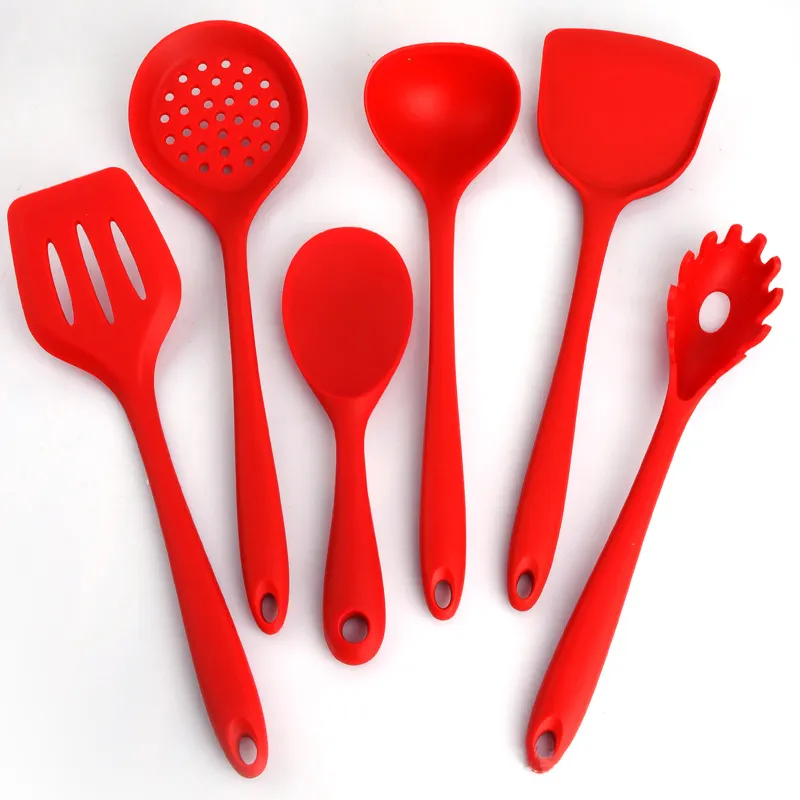 Antiaderente resistente ao calor antiderrapante Food Grade Cozinha acessórios cozinhar colher sopa concha Skimmer utensílios e ferramentas Set