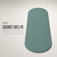 Ensemble de yoga et Pilates 5 pièces : Tapis antidérapant en PU à coque de noix de coco, bloc EVA, ballon de 25 cm, anneau détachable, bande de résistance pour hanches 70 lbs