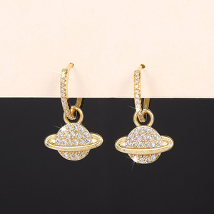 Orecchini a Forma di Pianeta per Donne, Accessori per Orecchie Semplici e alla Moda per Uso Quotidiano - Product Image 6