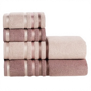 100%Cotton Woven Eco-Friendly Quick Dry Bath Washcloths <b>Hand</b> <b>Towels</b> Set Premium Ultra Soft Highly Absorbent Striped <b>Pattern</b> Home - Product Image 4