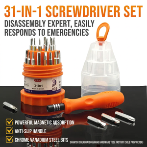 Juego de destornilladores 31 en 1 multifuncional, kit de herramientas de reparación de teléfonos con puntas cruzadas Torx - Product Image 2