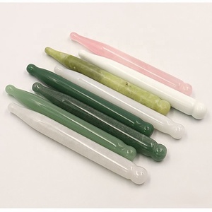 Güzellik akupunktur kalem yüz refleksoloji sopa doğal yeşim taş masaj değnek <span class=keywords><strong>Gua</strong></span> <span class=keywords><strong>Sha</strong></span> noktası aracı Anti Aging kalem göz masaj - Product Image 4