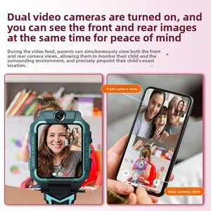 Montre connectée pour élèves du primaire, réseau 5G complet, positionnement intelligent WiFi, appel vidéo, bracelet en silicone - Product Image 4
