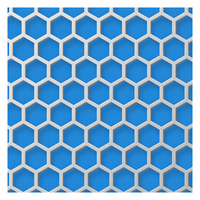 Maille métallique perforée hexagonale en aluminium