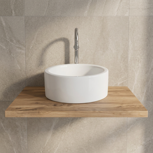 Lavabo Redondo de Porcelana Vistaar, Diseño Moderno Ecológico, para Uso en Hospitales, Centros Comerciales y Villas, Garantía de por Vida, Hecho en Gujarat - Product Image 1