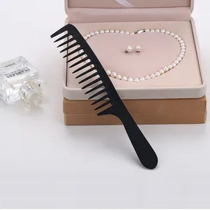 Hairdressing Comb Plastic Large Manufacturing Customized Comfortable Plastic Wide Tooth Plastic Hair Comb With Logo