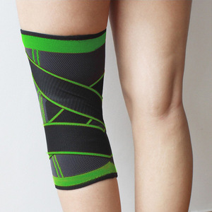 Genouillères de compression antidérapantes pour le sport, le football et le cyclisme, avec sangles de maintien pour le mollet et le genou – Vente en gros - Product Image 3