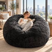 Extra Large Fauteuil poire moderne Grand canapé-lit géant avec revêtement en tissu Meubles de salon