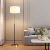 Lampadaire en fer pour salon, chambre à coucher, chevet, canapé - Moderne, créatif, LED, télécommandé, réglable, lumière chaude, E27