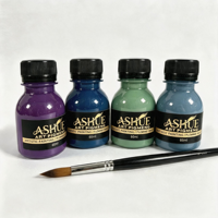 Peinture céramique artistique résistante aux intempéries 4 teintes 60ml Pigment personnalisable pour céramiques, ornements de jardin et décoration extérieure