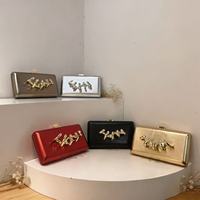 Sacs de soirée à poignée métallique, design tendance, sacs à bandoulière de luxe avec chaîne, sacs à main longs à fermeture magnétique, pochettes