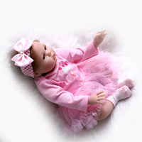 Muñeca Bebé Reborn Realista de 55 CM (22 Pulgadas), Linda Niña Hecha a Mano, Silicona Suave, Simulación de Bebés Reborn, Juguete, Regalo para Niños