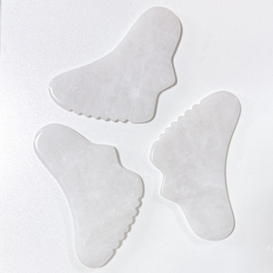 ลูกกลิ้งนวดหน้าหยกขาวกัวชาเครื่องนวดหน้าโลโก้ตามสั่งเครื่องนวดหน้า - Product Image 2