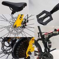 Vente directe d'usine, vélo de montagne à suspension intégrale de 29 pouces, 21 vitesses, vélo pliable VTT, Bicicleta De Montana Plegable pour adultes