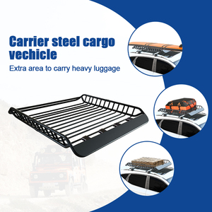 JINHUIJU HJ-RB518A Barres de toit universelles en fer pour voitures et camions, porte-bagages 4x4, capacité 75 kg, noir, 100 % testé - Product Image 3