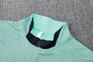 Traje de Entrenamiento de Fútbol para Clubes Europeos, Otoño-Invierno, Largo, con Media Cremallera, 25/26 Marsella, 100% Poliéster, Secado Rápido - Product Image 4