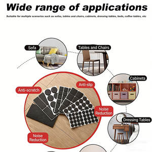 Machine personnalisée en usine découpeuse simple face chaise de Table coussinets de pied noirs feuille de caoutchouc imperméable à maille silencieuse antidérapante - Product Image 4