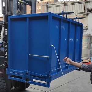 Bac de recyclage industriel pour déchets et rebuts avec benne basculante pour chariot élévateur, bac de stockage robuste et rayonnages et <span class=keywords><strong>étagères</strong></span> de stockage de conteneurs - Product Image 1