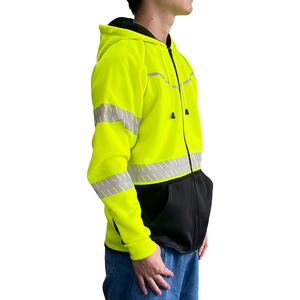 Phản Quang An Toàn Mùa Đông Xây Dựng Áo Nỉ Quần Áo Làm Việc Bảo Hộ Lao Động Hoodies - Product Image 4