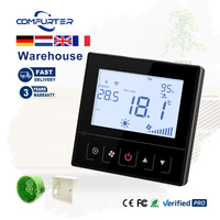 Nueva llegada bobina de ventilador programable Fcu Tuya Wifi habitación inteligente hogar aire acondicionado 24V Rs485 Modbus termostato