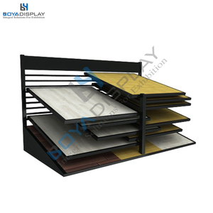 Nhà máy bán tùy chỉnh kích thước sàn gỗ hiển thị giá trang cuốn sách loại sàn gỗ Mẫu hiển thị đứng cho showroom - Product Image 3