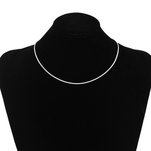 Hot Selling Wholesale Jewelry <b>Titanium</b> Steel Multi-size Snake <b>Chain</b> Necklace Silver Plated Simple Niche Design Women's Necklaces - Product Image 2