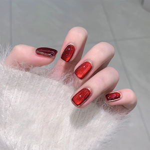 AILANUO Serie de Esmaltes de Uñas en Gel Efecto Ojo de Gato, 6 Colores Rojos, 15 ml, Removedor de Esmalte en Gel Efecto Ojo de Gato, Libre de TPO y HEMA, OEM ODM - Product Image 1