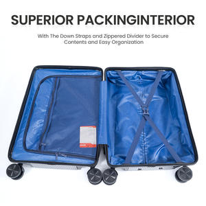 カスタマイズされた持ち込み荷物トラベルバッグハードケーススーツケースセットアルミトロリーABS + PC素材 - Product Image 6