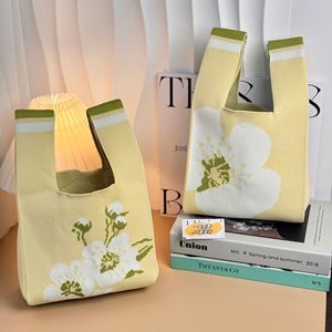 Borsa Tote Mini Lavorata a Maglia Artigianale in Tela da <span class=keywords><strong>Donna</strong></span>, Colori Caramella, con Tracolla e Cinturino da Polso - Offerta Speciale - Product Image 4