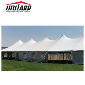 Lona recubierta de <span class=keywords><strong>PVC</strong></span> para exteriores de 550gsm 610gsm 650gsm, Rollos Lonas Para Toldos 1000D Blackout <span class=keywords><strong>PVC</strong></span> Tent Tarpaulin Fabric - Product Image 6