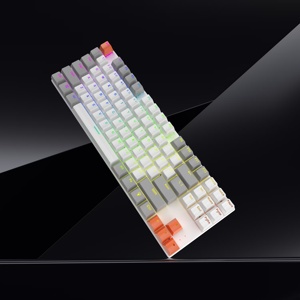 New BD87 <b>USB</b> Wired Mechanical <b>Keyboard</b> 87 Key LED Backlit With 17 Colors for PC Laptop ABS Plastic BD87 Wired RGB 75% Mechanical - Product Image 3