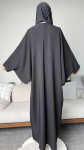 อาบายะห์ดีไซน์ใหม่ ผ้าไหมประดับเพชรหรูหรา แฟชั่นทันสมัย สวมใส่สบายๆ ในชีวิตประจำวัน สำหรับสตรีมุสลิม รับผลิตตามสั่ง ขายส่ง - Product Image 4