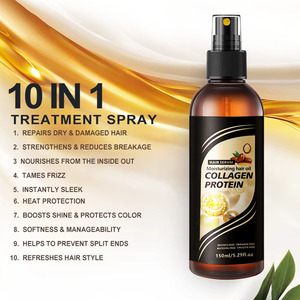 Spray do melhor óleo essencial reparador de colágeno para melhorar o cabelo danificado Organic Salon Herbal Medicine para tratar o cabelo Serum - Product Image 3