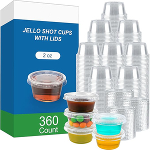 Enkele Muur 2Oz Pp Plastic Sausbekers 50Ml Wegwerp Kruiderij Potten Voor Ijs Thee Brood Drinken Eten & Snoep Custom Logo