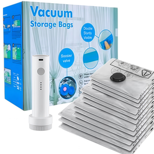 L-Hotselling <strong>Storage</strong> <strong>Clothes</strong> Vacuum Compression <strong>Storage</strong> Bags With Hand Pump for <strong>Clothes</strong> and Traveling Sac De Voyage Sous Vide - Product Image 1