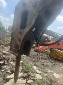 Marteau hydraulique d'occasion pour excavatrice 150, compatible avec Caterpillar, Kobelco, Komatsu, pièces d'équipement lourd - Product Image 5