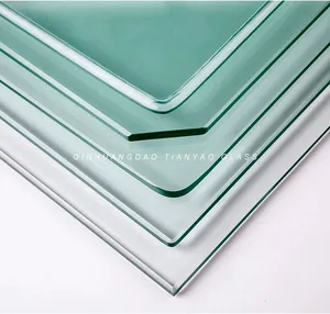 6mm 10mm 12mm Transparent Ultra clear flat Custom Tempered Glass price