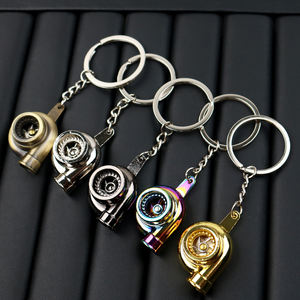 製造卸売カスタムロゴデザインクリエイティブミニターボターボチャージャーキーホルダー回転タービンキーチェーンカーキーリング - Product Image 2