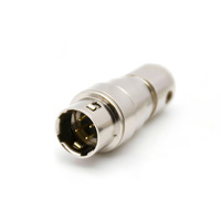 Connecteur mâle à souder HR10A à 4 broches, prise ronde en alliage de cuivre, IP67, 12V 2A, prise pour caméra industrielle
