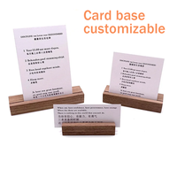 Vente directe du fabricant Base de trophée de calendrier en bois de haute qualité Porte-carte de menu photo personnalisé Artisanat en bois pour Noël
