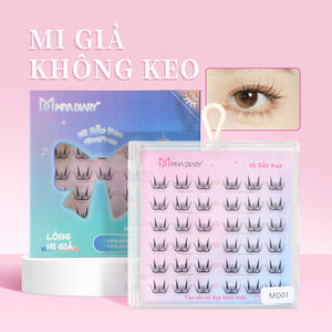 Kit d'extension de cils fait main, logo personnalisé, cils synthétiques réutilisables auto-adhésifs, volume, faux cils <span class=keywords><strong>6</strong></span> rangées, épaisseur 0,07 mm - Product Image 2