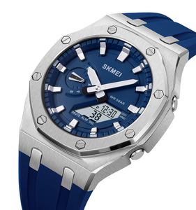 Reloj Deportivo SKMEI 2243 al por Mayor, Reloj para Hombre con Doble Hora, Resistente al Agua 50M, Correa de Silicona, Pedidos al por Mayor, Relojes Digitales para Hombre - Product Image 2