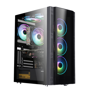 SAMA <span class=keywords><strong>caja</strong></span> de la computadora ATX vidrio templado ATX <span class=keywords><strong>caja</strong></span> de la computadora USB3.0 Gabinete de la computadora - Product Image 4