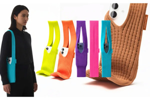 Macocase Cho iPhone Túi Màu Tím Ngắn Dây Đeo Cầm Tay Túi 3D-Dệt Kim Màu Đen Chanh Hồng Dài Dây Đeo Cho iPhone Pocke - Product Image 5