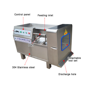 Haute productivité automatique 500-700kg poitrine de <span class=keywords><strong>poulet</strong></span> boeuf <span class=keywords><strong>cru</strong></span> Barbecue porc Cube Cutter viande congelée fromage Dicer - Product Image 2