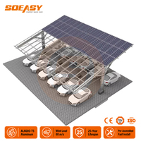 SOEASY Vente en gros de systèmes de montage de carport solaire en acier au carbone Q235B galvanisé à chaud pour installation au sol