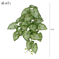 OH ARTS plantes suspendues feuille de bégonia plante suspendue fleurs artificielles fausse plante pour la décoration de fournitures de jardinage