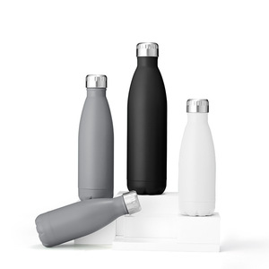 Stainless Steel Vacuum Bottle Double Wall Insulated Portable Travel Water Bottle Round Black 500Ml 750Ml 1000Ml - Product Image 3